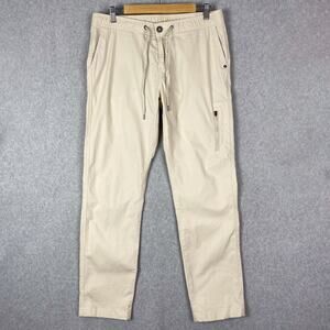 Vuori Pants Womens L Beige Ripstop Mid Rise Pant